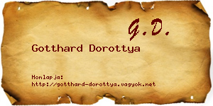 Gotthard Dorottya névjegykártya